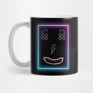 Funny Emot Neon Smile Mug